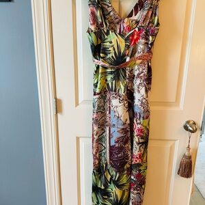 Source Unknown Multicolor Tropical Jumpsuit